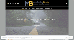 Desktop Screenshot of marketingbinder.com